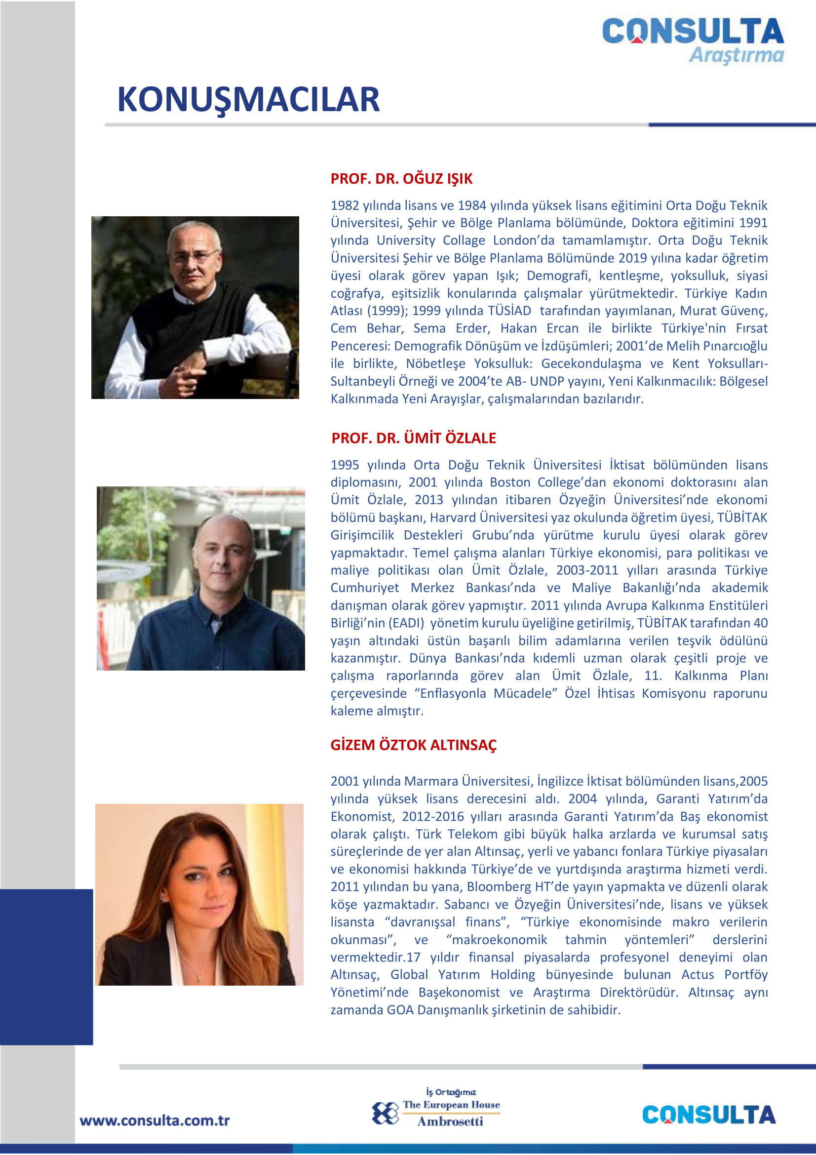 Ekonomik Görünüm Toplantısı- 20 Şubat 2020