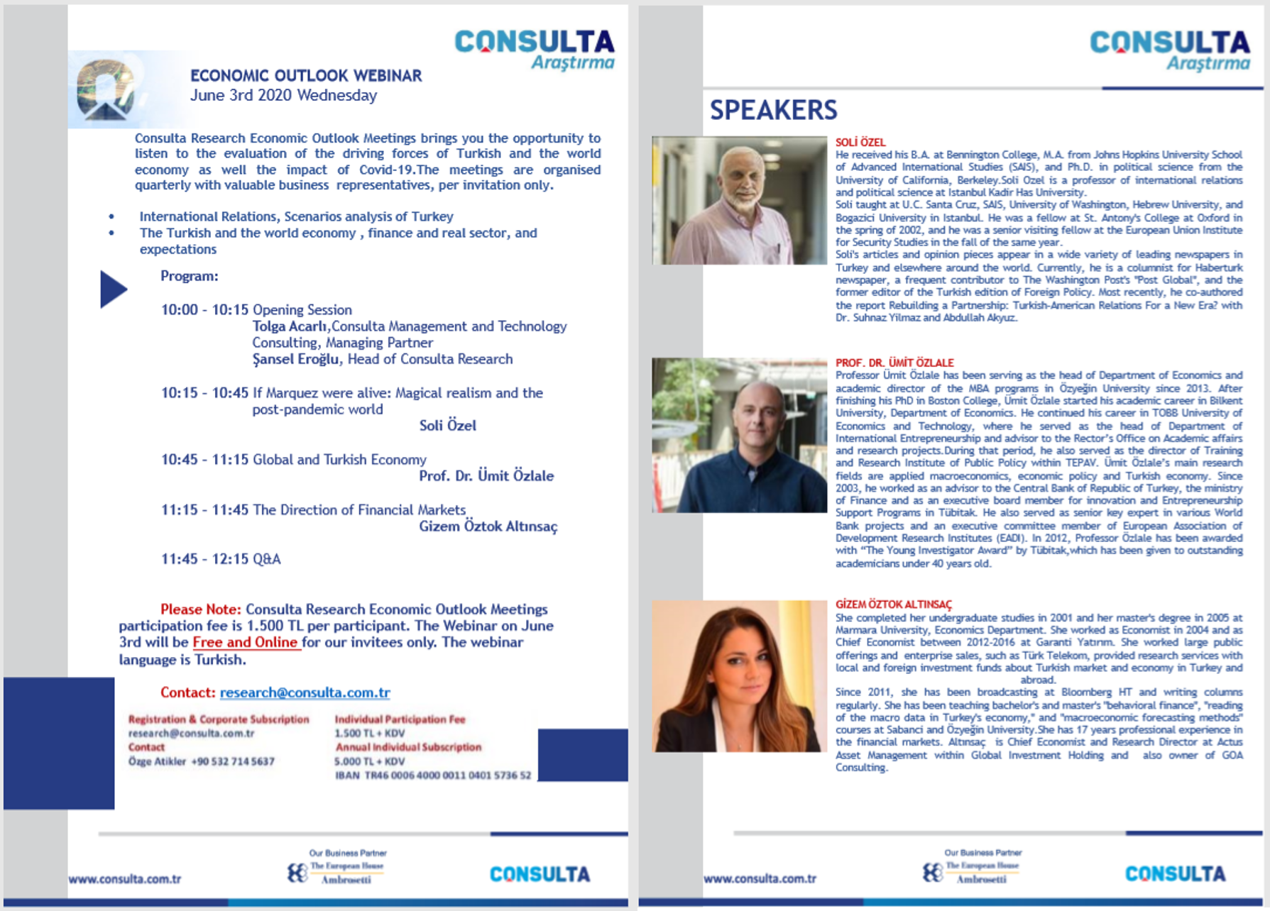 Economic Outlook Webinar- 03 June 2020