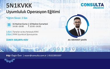 11-12 Haziran 5N1KVKK Uyumluluk Operasyon Eğitimi